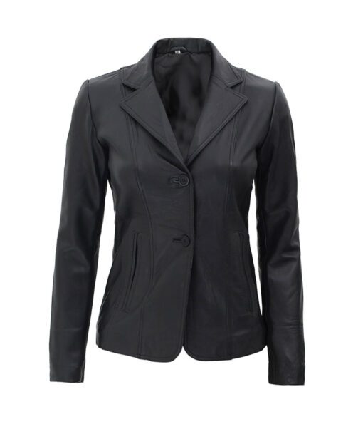 Surrey-Black-Leather-Blazer-Jacket-Womens