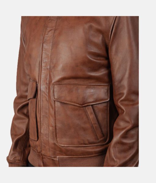 Coffmen-Brown-Leather-Bomber-Jacket-5