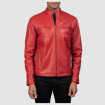 Ionic-Red-Leather-Biker-Jacket-1