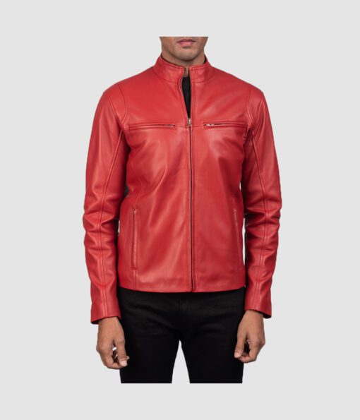 Ionic-Red-Leather-Biker-Jacket-3