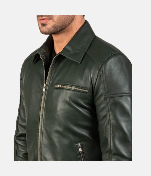 Lavendard-Green-Leather-Biker-Jacket-4