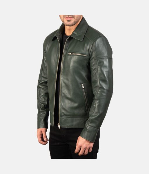 Lavendard-Green-Leather-Biker-Jacket-5