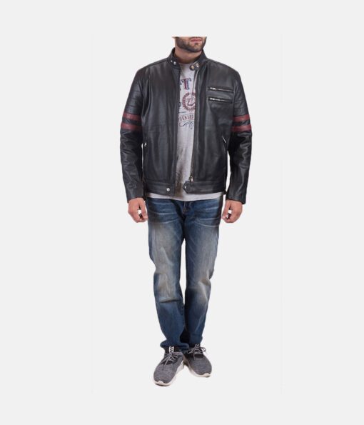 Monza-Black-Maroon-Leather-Biker-Jacket-2