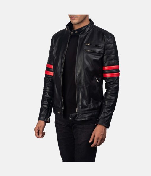Monza-Black-&-Red-Leather-Biker-Jacket-2