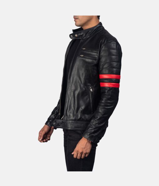 Monza-Black-&-Red-Leather-Biker-Jacket-3