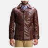 Vincent Alley Brown Leather Jacket