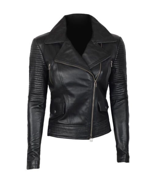 Women-Black-Asymmetrical-Biker-Quilted-Leather-Jacket-1