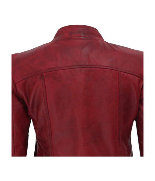Amy-Womens-Maroon-Fitted-Leather-Jacket-3