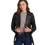 Carly Genuine Leather Moto Jacket