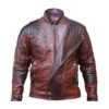 Guardians of The Galaxy 2 Star-Lord Maroon Faux Leather Jacket