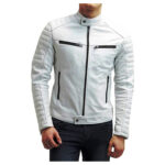 Men-Genuine-Leather-Jacket-White-Soft-Lambskin-Biker-Jacket-Motorcycle-Slim-1