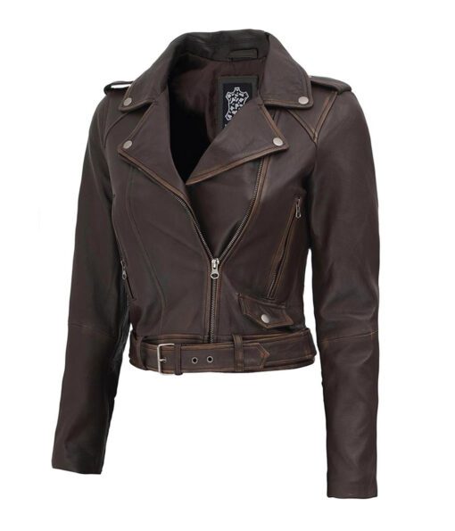 Nellie-Women-Leather-Brown-Distressed-Cropped-Jacket-3