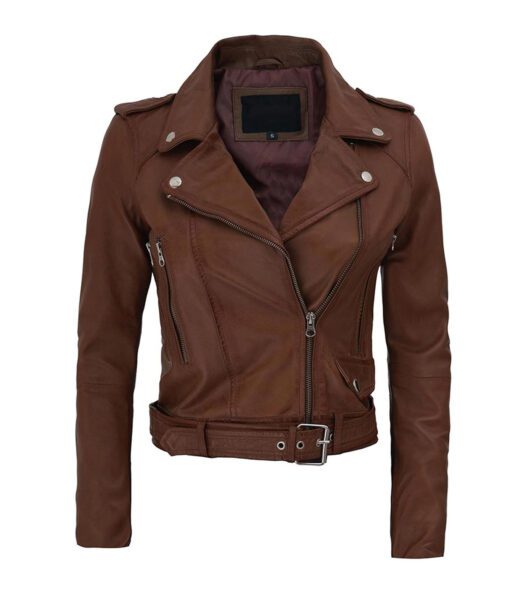 Nellie-Women-Leather-Dark-Brown-Biker-Jacket-1