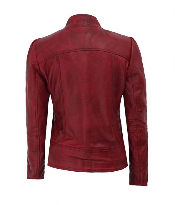 Amy-Womens-Maroon-Fitted-Leather-Jacket-2