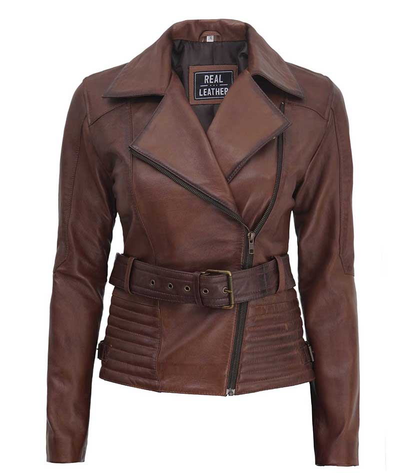 Quilted Biker Leather Jacket - Modern Leather Jackets