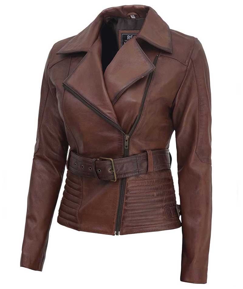 Quilted Biker Leather Jacket - Modern Leather Jackets