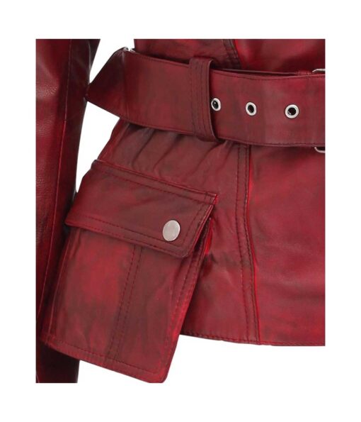 Victoria-Womens-Distressed-Leather-Jacket-Red-pocket