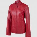 female-light-red-leather-jacket