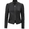 Women's Black Leather Jacket