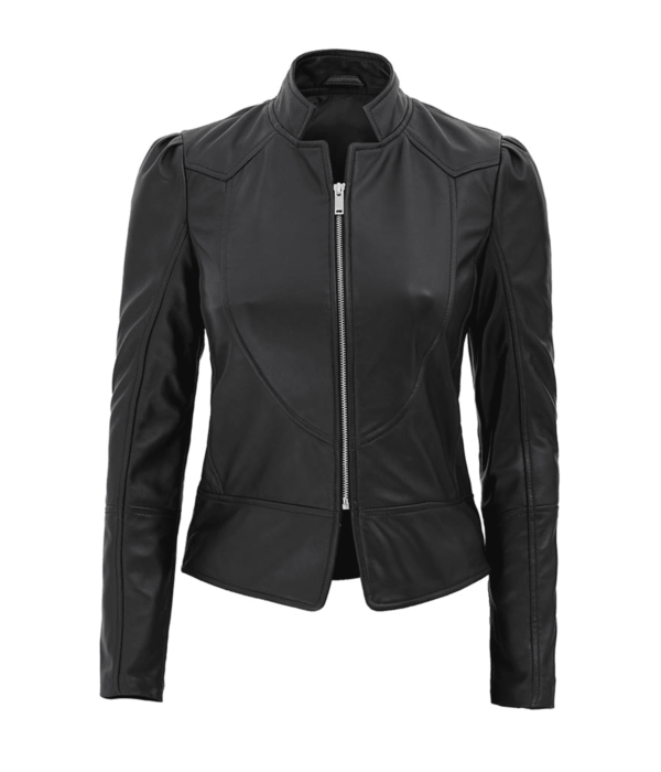 Women's Black Leather Jacket