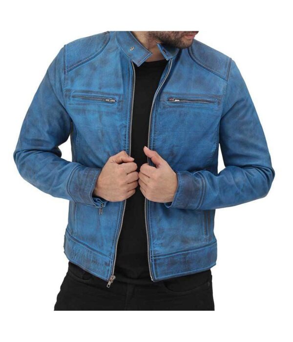 Dodge-Cafe-Racer-Sky-Blue-Snap-Collar-Leather-Jacket2