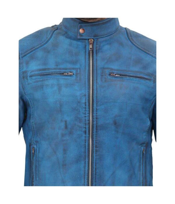 Dodge-Cafe-Racer-Sky-Blue-Snap-Collar-Leather-Jacket4