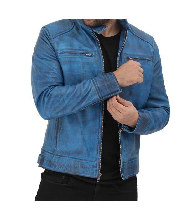 Dodge-Cafe-Racer-Sky-Blue-Snap-Collar-Leather-Jacket5