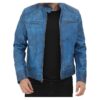 Dodge-Cafe-Racer-Sky-Blue-Snap-Collar-Leather-Jacket1