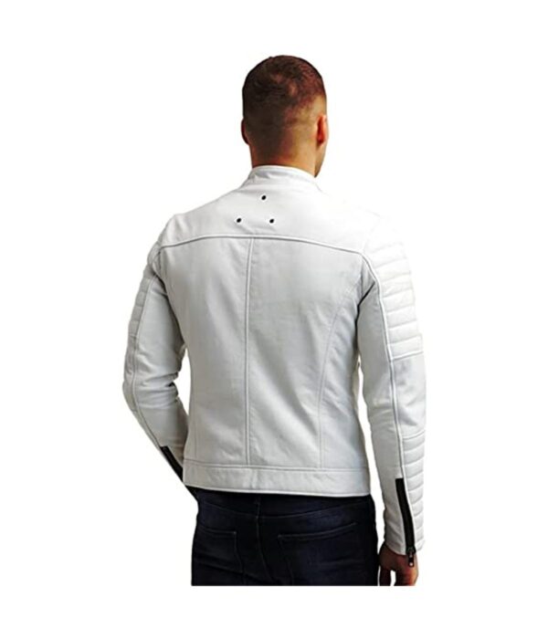 Men-Genuine-Leather-Jacket-White-Soft-Lambskin-Biker-Jacket-Motorcycle-Slim3