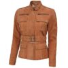 Womens-Four-Pocket-Leather-Tan-Jacket2