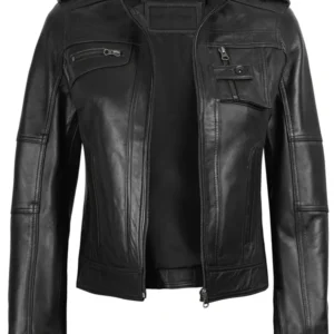 Mirella Women’s Black Leather Jacket