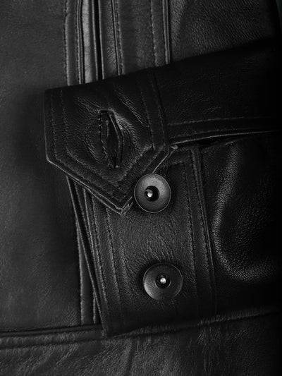 Mirella Women’s Black Leather Jacket - Image 6