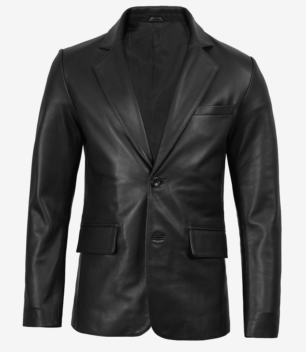 2 Buttons Blazer Men Black RL - Image 4