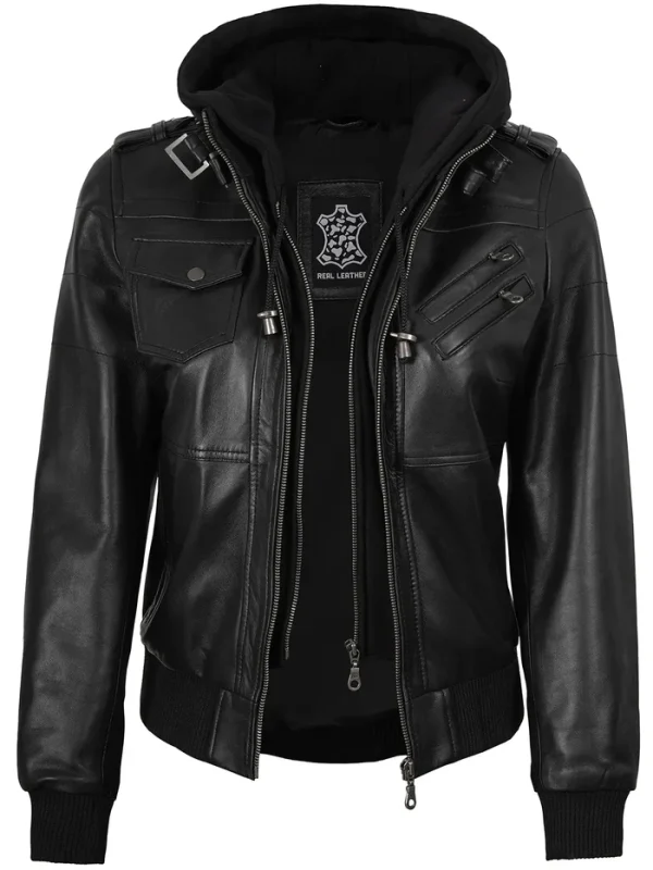 Womens_Hooded_Leather_Jacket_Bomber